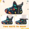 LeIsfIt Toddler Slippers Boys Girls Cozy Warm House Shoes Kids Non-slip Winter Slipper Booties Slip on Plush Lining Sock Slippers(Dinosaur)
