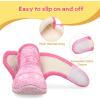 LeIsfIt Toddler Slippers Boys Girls House Slippers Kids Winter Boots Warm Lightweight House Shoes Non-slip Indoor Slipper Shoes(A-pinkpattern)