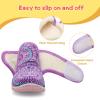 LeIsfIt Toddler Slippers Boys Girls House Slippers Kids Winter Boots Warm Lightweight House Shoes Non-slip Indoor Slipper Shoes(A-purplepattern)