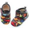 LeIsfIt Toddler Slippers Boys Girls House Slippers Kids Winter Boots Warm Lightweight House Shoes Non-slip Indoor Slipper Shoes(B-grey Dinosaur)