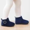 LeIsfIt Toddler Slippers Boys Girls House Slippers Kids Winter Boots Warm Lightweight House Shoes Non-slip Indoor Slipper Shoes(Darkblue)