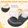LeIsfIt Toddler Slippers Boys Girls Moccasin Slippers Kids Warm Slip-On House Shoes with Non-Slip Sole for Indoor & Outdoor(Darkgrey)