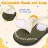 LeIsfIt Toddler Slippers Boys Girls Moccasin Slippers Kids Warm Slip-On House Shoes with Non-Slip Sole for Indoor & Outdoor(Green)