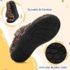 LeIsfIt Toddler Slippers Boys Girls Moccasin Slippers Kids Warm Slip-On House Shoes with Non-Slip Sole for Indoor & Outdoor(Leopard)