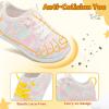 LeIsfIt Toddler Walking Shoes Boys Girls Slip-On Barefoot Shoes Kids Breathable Sneakers Non-Slip Lightweight Tennis Shoe(Colorful)