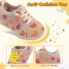 LeIsfIt Toddler Walking Shoes Boys Girls Slip-On Barefoot Shoes Kids Breathable Sneakers Non-Slip Lightweight Tennis Shoe(Khaki Pattern)