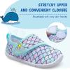 LeIsfIt Toddler Water Shoes Boys Girls Aqua Socks Kids Breathable Swim Shoes Non-Slip Barefoot Beach Shoes(A Green Mermaid)