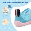 LeIsfIt Toddler Water Shoes Boys Girls Aqua Socks Kids Breathable Swim Shoes Non-Slip Barefoot Beach Shoes(Bluepink)
