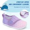 LeIsfIt Toddler Water Shoes Boys Girls Aqua Socks Kids Breathable Swim Shoes Non-Slip Barefoot Beach Shoes(Gradientpurple)