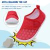 LeIsfIt Toddler Water Shoes Boys Girls Aqua Socks Kids Breathable Swim Shoes Non-Slip Barefoot Beach Shoes(Red)