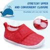 LeIsfIt Toddler Water Shoes Boys Girls Aqua Socks Kids Breathable Swim Shoes Non-Slip Barefoot Beach Shoes(Red)