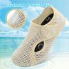 LeIsfIt Water Shoes for Women Men Wide Swim Beach Barefoot Shoes Quick Dry Aqua Socks for Pool Diving Boating River Yoga Lake Surf(Beige Knit)