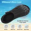 LeIsfIt Water Shoes for Women Men Wide Swim Beach Barefoot Shoes Quick Dry Aqua Socks for Pool Diving Boating River Yoga Lake Surf(Black/Knit)