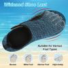 LeIsfIt Water Shoes for Women Men Wide Swim Beach Barefoot Shoes Quick Dry Aqua Socks for Pool Diving Boating River Yoga Lake Surf(Cyan)