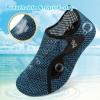 LeIsfIt Water Shoes for Women Men Wide Swim Beach Barefoot Shoes Quick Dry Aqua Socks for Pool Diving Boating River Yoga Lake Surf(Cyan)