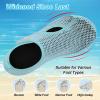 LeIsfIt Water Shoes for Women Men Wide Swim Beach Barefoot Shoes Quick Dry Aqua Socks for Pool Diving Boating River Yoga Lake Surf(Green/Knit)