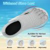 LeIsfIt Water Shoes for Women Men Wide Swim Beach Barefoot Shoes Quick Dry Aqua Socks for Pool Diving Boating River Yoga Lake Surf(Grey)