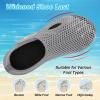 LeIsfIt Water Shoes for Women Men Wide Swim Beach Barefoot Shoes Quick Dry Aqua Socks for Pool Diving Boating River Yoga Lake Surf(Grey/Knit)