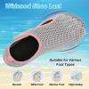 LeIsfIt Water Shoes for Women Men Wide Swim Beach Barefoot Shoes Quick Dry Aqua Socks for Pool Diving Boating River Yoga Lake Surf(Pinkgrey/Knit)