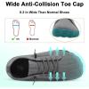 LeIsfIt Women’s Barefoot Shoes Slip-On Sneakers Wide Toe Box Minimalist Shoes for Walking Hiking Trail Running(Darkgrey)
