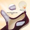 LeIsfIt Womens Slippers Wide Diabetic Shoes Adjustable Arthritis Edema House Shoes Indoor Outdoor Slippers(Dark Red)