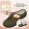 LeIsfIt Womens Wide Clogs Adjustable Diabetic Mules Slip on Clog Slippers for Swollen Edema Feet Wide Width Mules Potato Shoes(Armygreen)