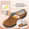 LeIsfIt Womens Wide Clogs Adjustable Diabetic Mules Slip on Clog Slippers for Swollen Edema Feet Wide Width Mules Potato Shoes(Brown)