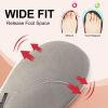 LeIsfIt Womens Wide Clogs Adjustable Diabetic Mules Slip on Clog Slippers for Swollen Edema Feet Wide Width Mules Potato Shoes(Grey)