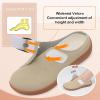 LeIsfIt Womens Wide Clogs Adjustable Diabetic Mules Slip on Clog Slippers for Swollen Edema Feet Wide Width Mules Potato Shoes(Taupe)