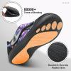 LeIsfIt Womens Wide Diabetic Shoes Adjustable Barefoot Walking Shoes Breathable Zero Drop Sneakers for Wide Width Arthritis Edema Feet(Multiblack)
