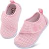 LeIsfIt Baby Shoes Boys Girls First Walking Shoes Non-Slip Infant Sneakers Lightweight Slip-on Crib Sneakers for First Walkers(Pink)