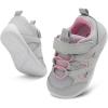 LeIsfIt Baby Shoes Boys Girls First Walking Shoes Non-Slip Toddler Breathable Sneakers Infant Sneakers(A-greypink)