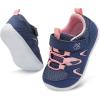 LeIsfIt Baby Shoes Boys Girls First Walking Shoes Non-Slip Toddler Breathable Sneakers Infant Sneakers(B-navy)