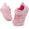 LeIsfIt Baby Shoes Boys Girls First Walking Shoes Non-Slip Toddler Breathable Sneakers Infant Sneakers(B-pink)