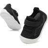 LeIsfIt Baby Shoes Girls Boys First Walking Shoes Infant Sneakers Crib Shoes Lightweight Non-Slip Shoes(Black)