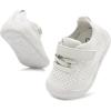 LeIsfIt Baby Shoes Girls Boys First Walking Shoes Infant Sneakers Crib Shoes Lightweight Non-Slip Shoes(B-white)