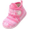 LeIsfIt Toddler Slippers Boys Girls House Slippers Kids Winter Boots Warm Lightweight House Shoes Non-slip Indoor Slipper Shoes(A-pinkpattern)