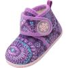 LeIsfIt Toddler Slippers Boys Girls House Slippers Kids Winter Boots Warm Lightweight House Shoes Non-slip Indoor Slipper Shoes(A-purplepattern)