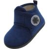 LeIsfIt Toddler Slippers Boys Girls House Slippers Kids Winter Boots Warm Lightweight House Shoes Non-slip Indoor Slipper Shoes(Darkblue)