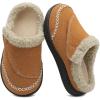 imageLeIsfIt Toddler Slippers Boys Girls Moccasin Slippers Kids Warm SlipOn House Shoes with NonSlip Sole for Indoor ampamp OutdoorBrown