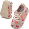 LeIsfIt Toddler Walking Shoes Boys Girls Slip-On Barefoot Shoes Kids Breathable Sneakers Non-Slip Lightweight Tennis Shoe(Khaki Pattern)