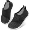 LeIsfIt Toddler Water Shoes Boys Girls Aqua Socks Kids Breathable Swim Shoes Non-Slip Barefoot Beach Shoes(Black)