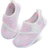 LeIsfIt Toddler Water Shoes Boys Girls Aqua Socks Kids Breathable Swim Shoes Non-Slip Barefoot Beach Shoes(Color/Knit)