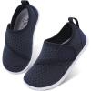 LeIsfIt Toddler Water Shoes Boys Girls Aqua Socks Kids Breathable Swim Shoes Non-Slip Barefoot Beach Shoes(Darkblue)