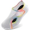LeIsfIt Water Shoes for Women Men Wide Swim Beach Barefoot Shoes Quick Dry Aqua Socks for Pool Diving Boating River Yoga Lake Surf(Colorwhite)