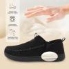 LeIsfIt Men’s Slippers Wide Memory Foam House Shoes Moccasin Slip-On Cozy Loafer Slippers for Indoor & Outdoor(Black)