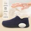 LeIsfIt Men’s Slippers Wide Memory Foam House Shoes Moccasin Slip-On Cozy Loafer Slippers for Indoor & Outdoor(Navy)