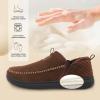 LeIsfIt Men’s Slippers Wide Memory Foam House Shoes Moccasin Slip-On Cozy Loafer Slippers for Indoor & Outdoor(A Chocolate Brown)