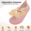 LeIsfIt Slippers for Women Men Soft House Slippers Wide Barefoot House Shoes Non-slip Slip on Slipper Shoes Comfy Adjustable for Home Bedroom Travel Yoga(Lightpink)