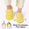 LeIsfIt Slippers for Women Men Soft House Slippers Wide Barefoot House Shoes Non-slip Slip on Slipper Shoes Comfy Adjustable for Home Bedroom Travel Yoga(Green)